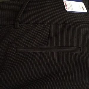 Apt 9 Magic Waist Pant black pinstripes